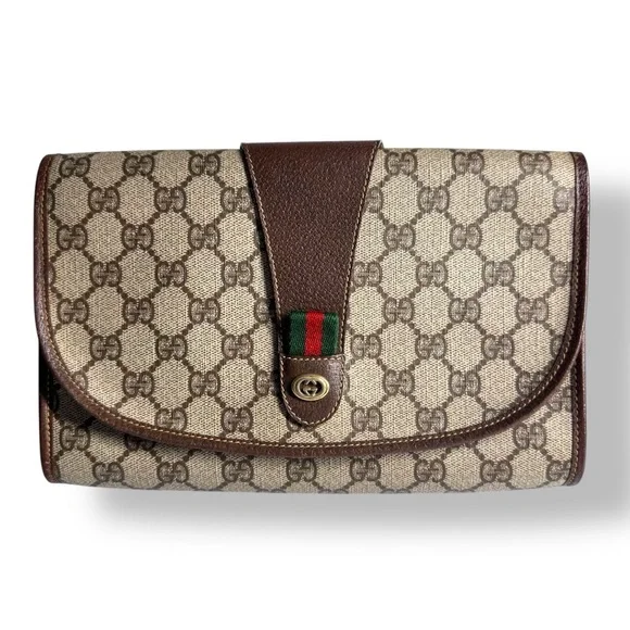 Gucci Supreme GG Monogram  Clutch Crossbody Bag - Picture 3 of 17